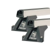 Rhino Rack JA6431 Heavy Duty RLTF Silver 2 Bar Roof Rack for LDV V80 2dr LWB Hi Roof with Bare Roof (2013 onwards)