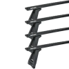 Rhino Rack JC-05077 Sportz RL210 Black 4 Bar Roof Rack for Land Rover Defender 110 5dr SUV with Rain Gutter (1990 to 2020) - Gutter Mount