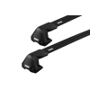 Thule 7205 WingBar Edge Black 2 Bar Roof Rack for Alfa Romeo Stelvio 5dr SUV with Flush Roof Rail (2017 onwards) - Clamp Mount