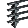 Rhino Rack JC-05264 Sportz RLTF Black 4 Bar Roof Rack for Mercedes Benz Sprinter NCV3 2dr LWB High Roof with Factory Mounting Point (2006 to 2018) - Factory Point Mount