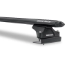 Rhino Rack JA6337 Vortex RLTP Black 3 Bar Roof Rack for Ford Transit L3H3 (V) 4dr LWB High Roof with Factory Mounting Point (2014 onwards) - Factory Point Mount