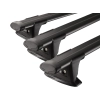 Yakima Aero ThruBar Black 3 Bar Roof Rack for Great Wall X240 5dr SUV with Bare Roof (2011 to 2016) - Factory Point Mount