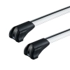 CRUZ Airo Fuse Silver 2 Bar Roof Rack for Jaguar F-Pace 5dr SUV with Flush Roof Rail (2016 onwards) - Flush Rail Mount