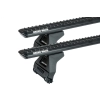 Rhino Rack JC-05300 Sportz RL110 Black 2 Bar Roof Rack for Ford Transit L1H1 (III) 4dr SWB Low Roof with Rain Gutter (1997 to 2000) - Gutter Mount