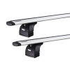 Thule 753 WingBar Rapid System Silver 2 Bar Roof Rack for Infiniti QX30 H15 5dr Hatch with Flush Roof Rail (2016 to 2019) - Flush Rail Mount