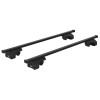 CRUZ Euro 2 Bar Roof Rack for Tata Telcosport 3dr Hatch with Raised Roof Rail (1991 to 1998) - Raised Rail Mount