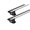 Thule 7107 WingBar Evo Silver 2 Bar Roof Rack for GMC Hummer EV 4dr Ute with Factory Mounting Point (2022 onwards) - Factory Point Mount