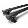 Yakima Aero ThruBar Black 2 Bar Roof Rack for Kia Stonic 5dr SUV with Raised Roof Rail (2017 onwards) - Raised Rail Mount