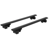 CRUZ Airo Black 2 Bar Roof Rack for Audi A6 Allroad 5dr Wagon with Raised Roof Rail (2018 onwards) - Raised Rail Mount