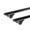 CRUZ Airo FIX Black 2 Bar Roof Rack for Dacia Lodgy 5dr SUV with Flush Roof Rail (2012 onwards) - Flush Rail Mount