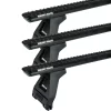 Rhino Rack JC-05309 Sportz RL150 Black 3 Bar Roof Rack for Ford Transit L3H2 (IV) 4dr LWB Mid Roof with Rain Gutter (2001 to 2013) - Gutter Mount