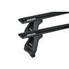 Rhino Rack JC-05302 Sportz RL150 Black 2 Bar Roof Rack for Mitsubishi Fuso Canter 2dr Truck with Rain Gutter (1992 to 2002) - Gutter Mount