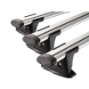Yakima Aero ThruBar Silver 3 Bar Roof Rack for GREAT WALL X240 5dr SUV with Factory Mounting Point (2011 onwards)