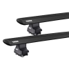 Thule 754 WingBar Rapid System Black 2 Bar Roof Rack for Chery A3/J3 5dr Hatch with Bare Roof (2008 onwards) - Clamp Mount