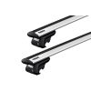 Thule WingBar Evo Silver 2 Bar Roof Rack for SEAT Alhambra 5dr Van with Raised Roof Rail (2010 onwards)