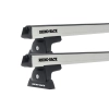 Rhino Rack JA8355 Heavy Duty RLT600 Trackmount Silver 2 Bar Roof Rack for NISSAN Navara 4dr Ute with Bare Roof (2021 onwards)