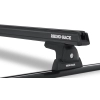Rhino Rack JA8356 - Heavy Duty RLT600 Trackmount Black 2 Bar Roof Rack for NISSAN Navara 4dr 4dr Ute from 2021