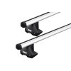 Thule 7105 ProBar Evo Silver 2 Bar Roof Rack for GMC Sierra 4dr Ute with Bare Roof (2014 to 2018) - Clamp Mount