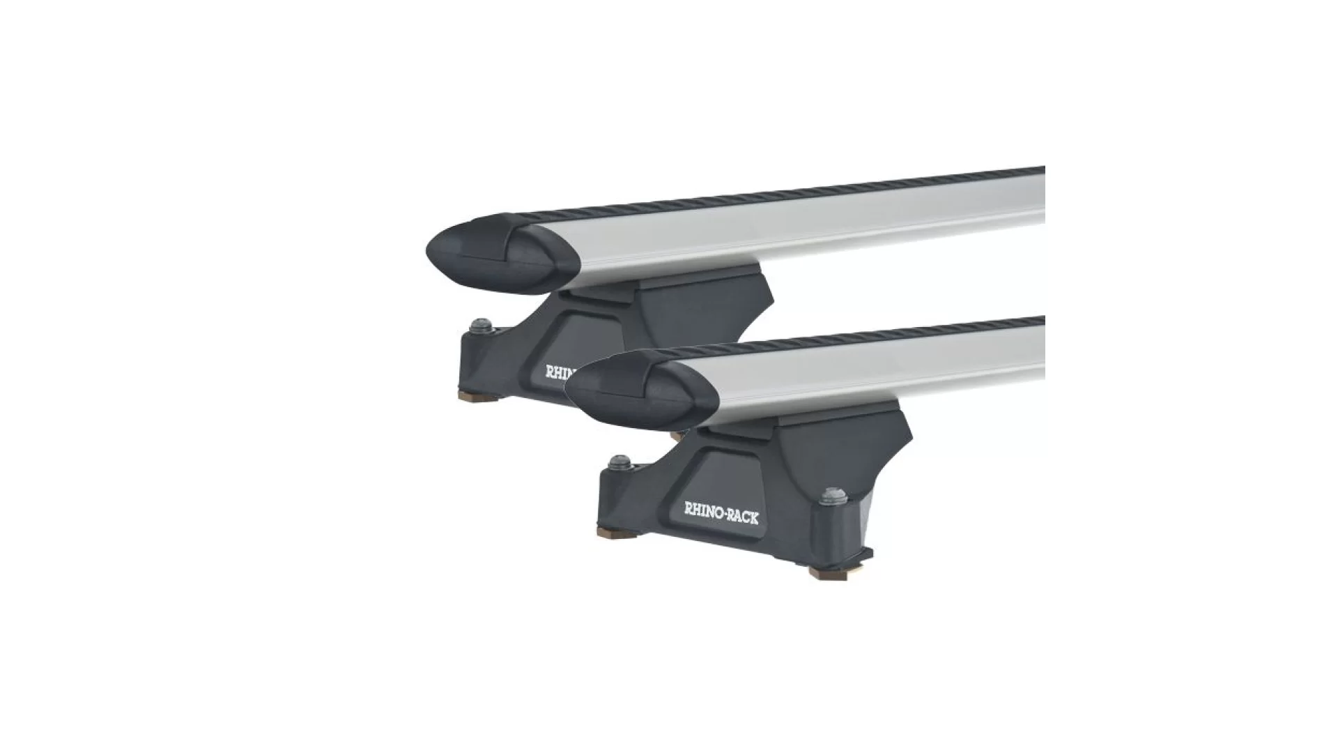 Rhino Rack JA2549 Vortex RLTP Trackmount Silver 2 Bar Roof Rack for Land Rover Discovery 5dr SUV with Bare Roof (2005 to 2017) - Track Mount