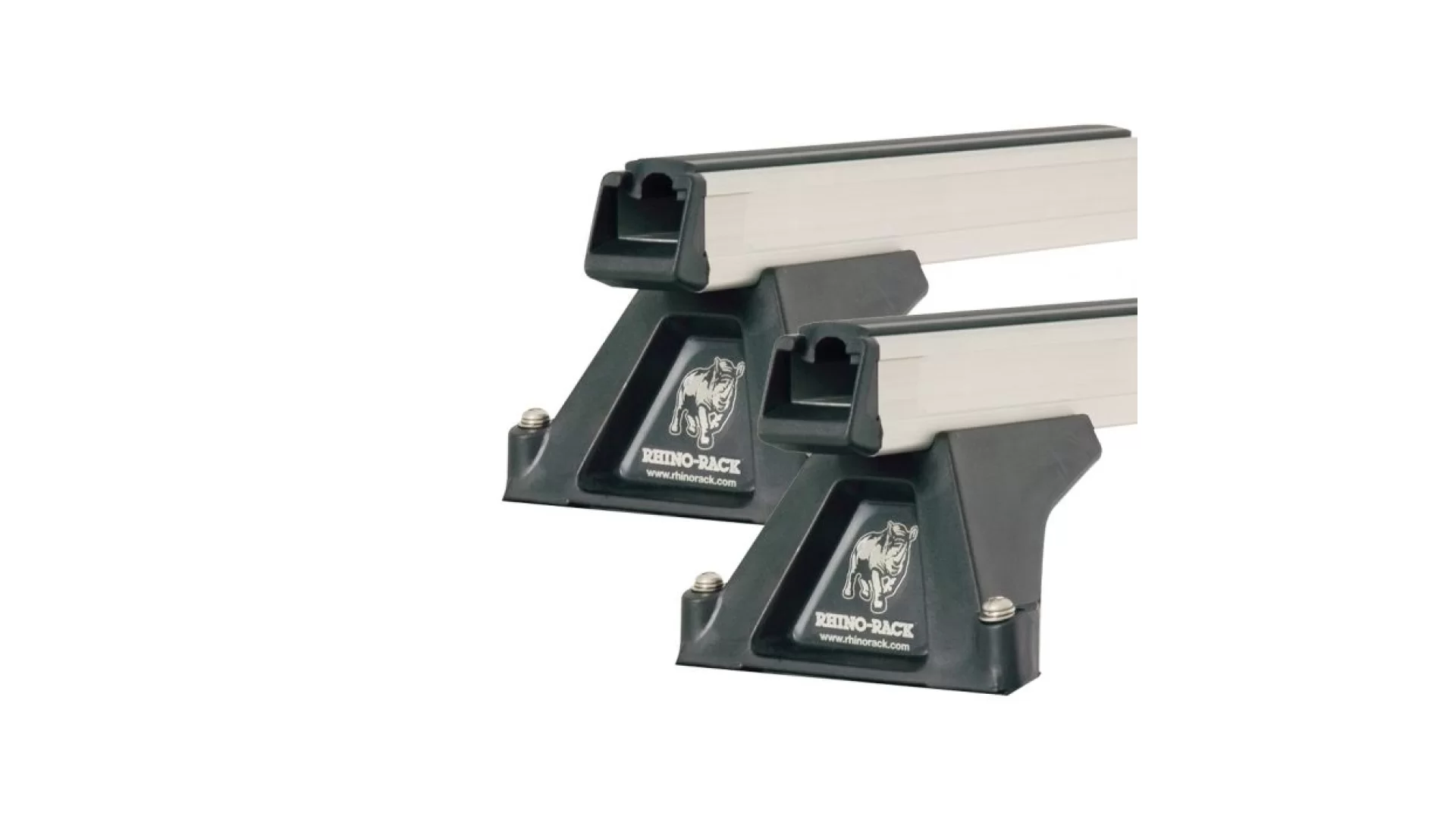 Rhino Rack JA6431 Heavy Duty RLTF Silver 2 Bar Roof Rack for LDV V80 2dr LWB Hi Roof with Bare Roof (2013 onwards)