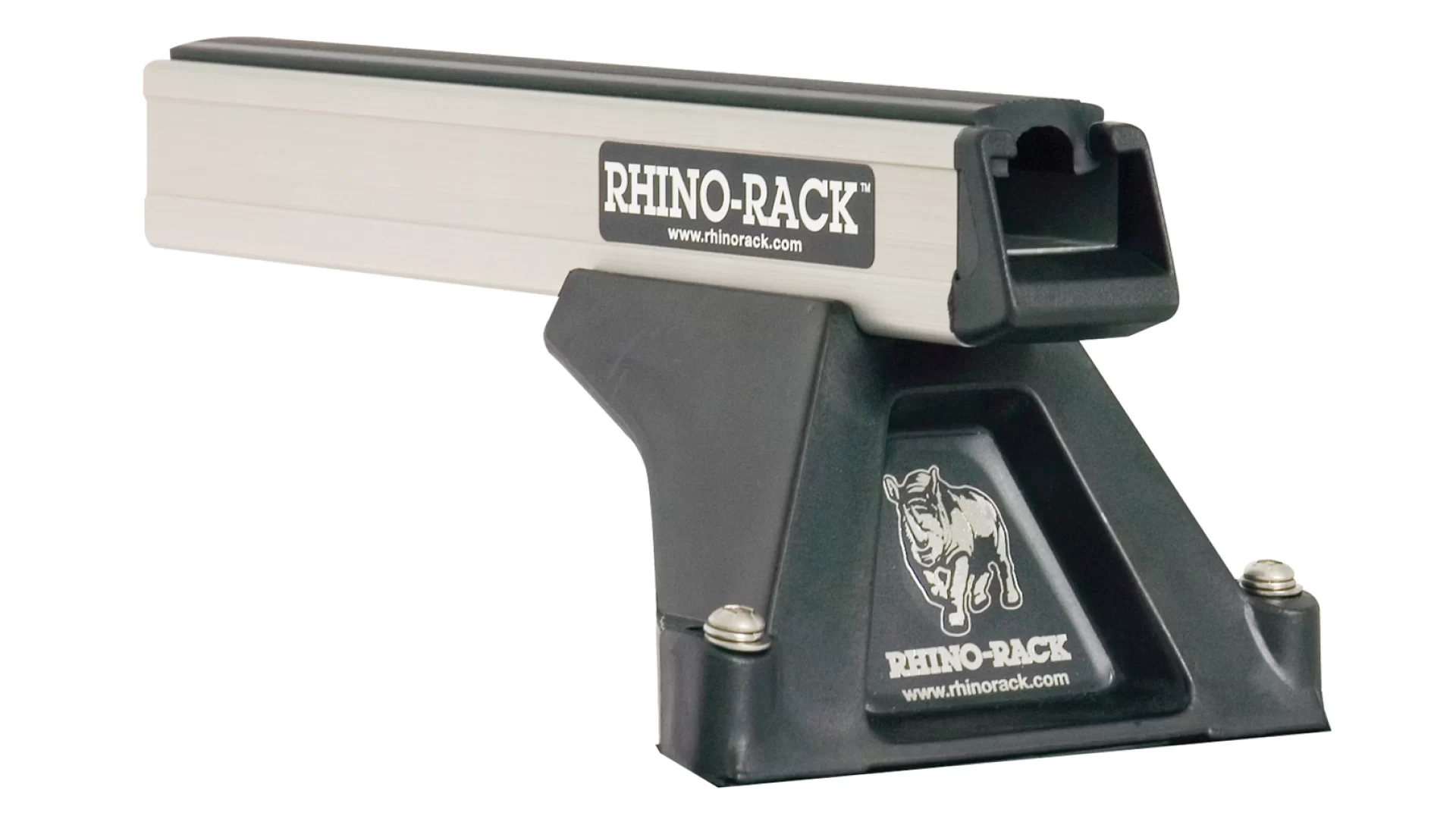 Rhino Rack JA1009 Heavy Duty RLTF Silver 3 Bar Roof Rack for Mercedes Benz Sprinter NCV3 4dr SWB Low Roof with Bare Roof (2006 to 2018) - Factory Point Mount