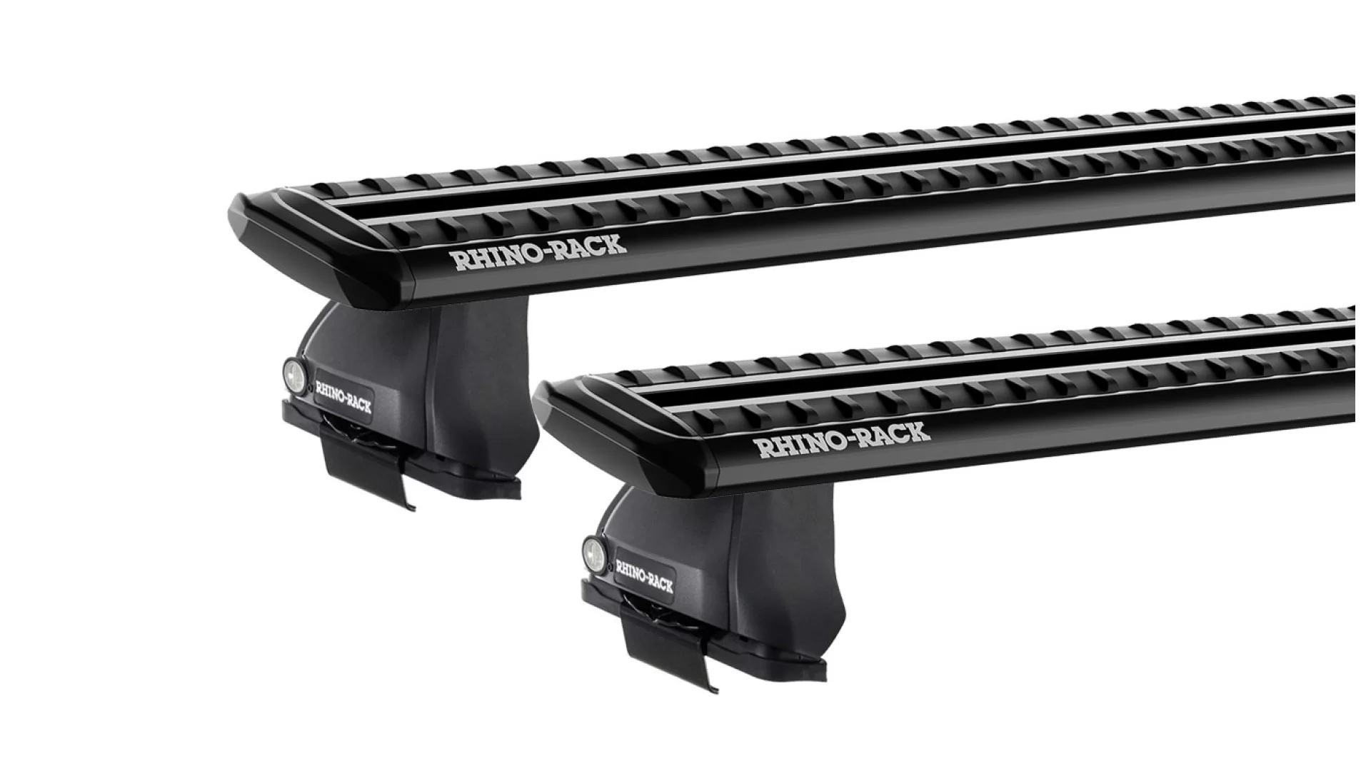 Rhino Rack JC-03823 Sportz 2500 Black 2 Bar Roof Rack for Proton Persona 5dr Hatch with Bare Roof (1996 to 2004) - Clamp Mount