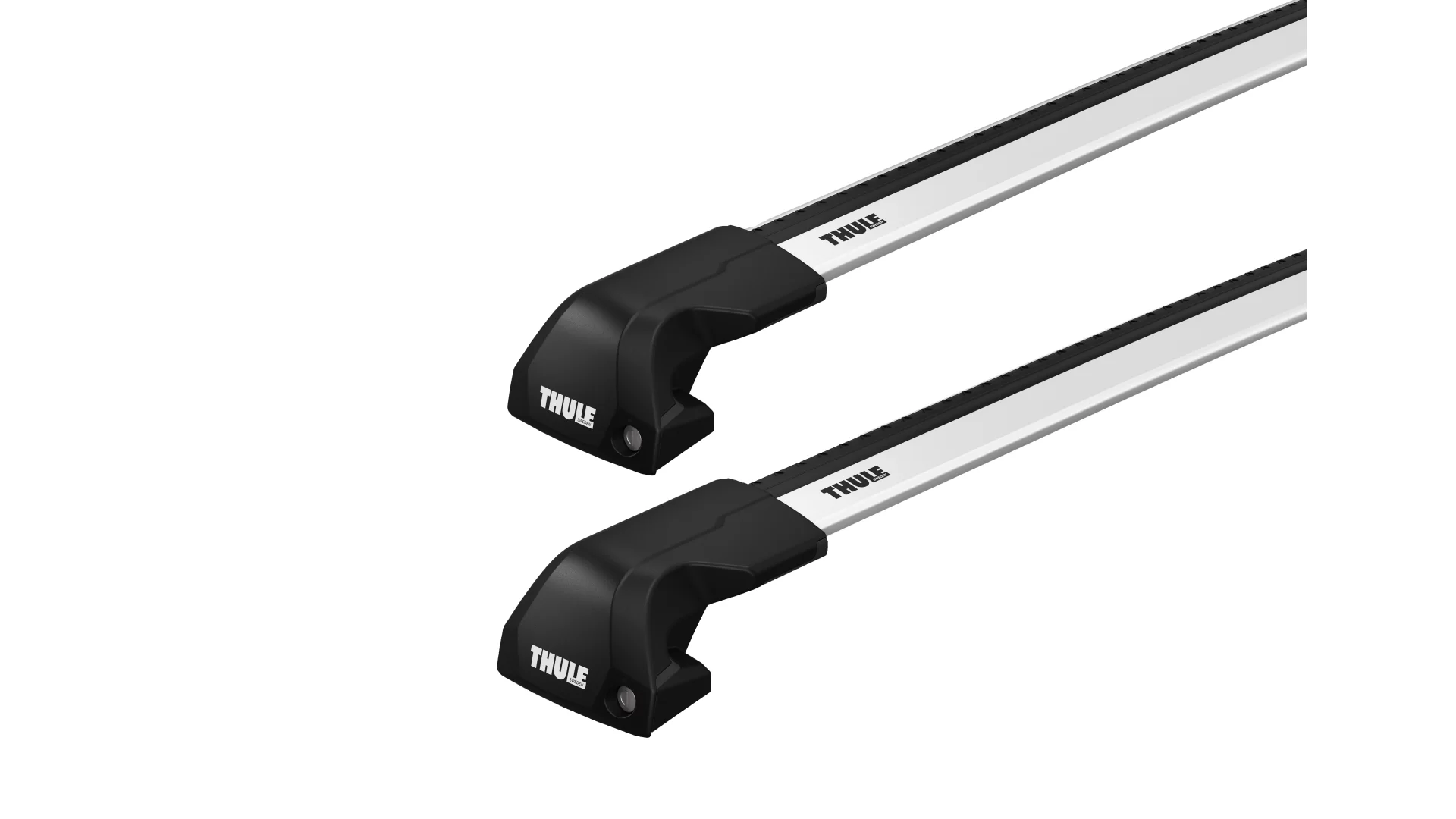 Thule WingBar Edge Black 2 Bar Roof Rack for Isuzu MU-X LS-T Gen2 5dr SUV with Flush Roof Rails (2021 onwards) - Flush Rail Mount