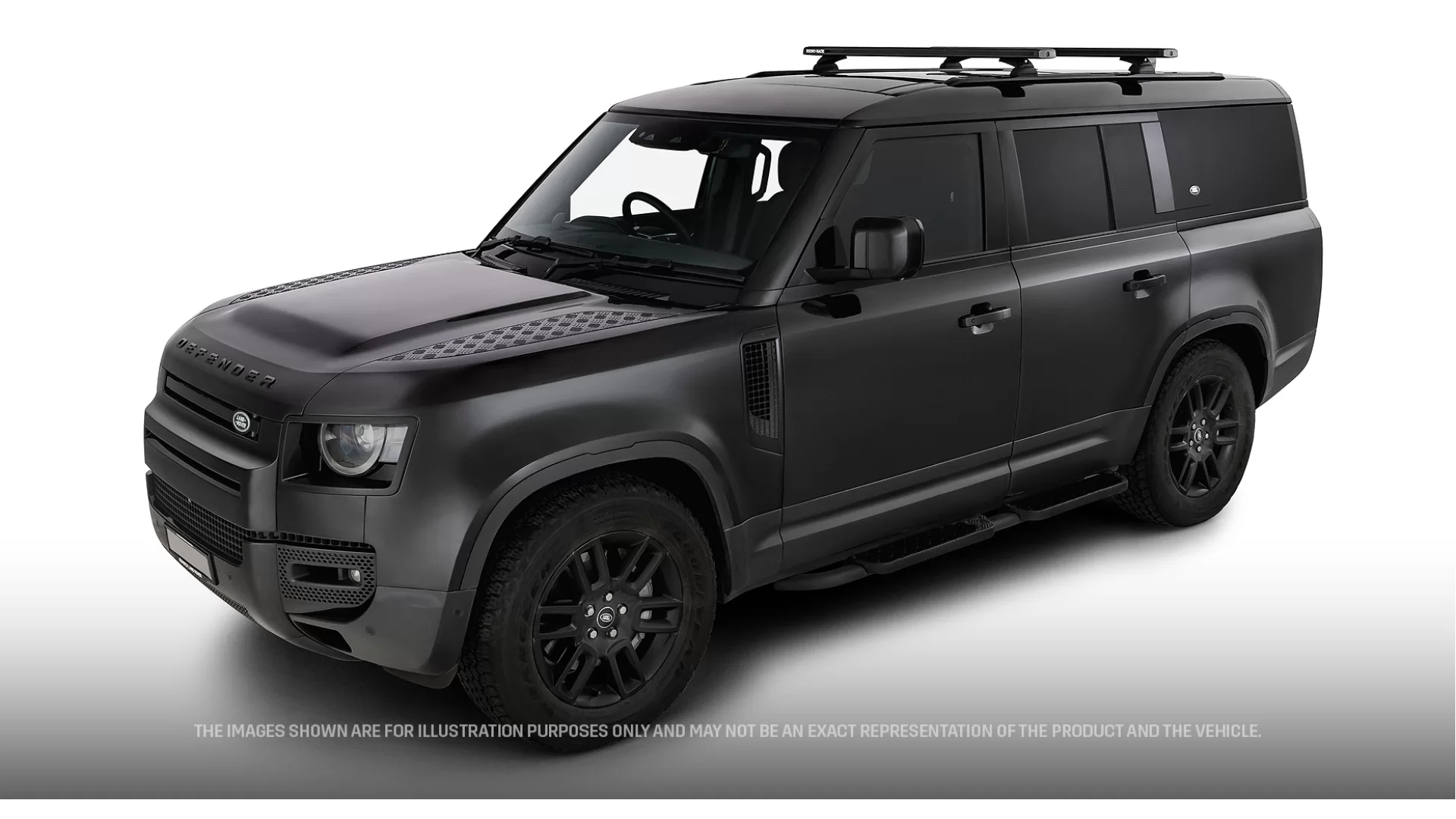Rhino Rack JC-01932 Reconn-Deck 2 Bar Roof Rack System for Land Rover Defender 130 Gen2 5dr SUV with Factory Fitted Track (2023 onwards) - Track Mount