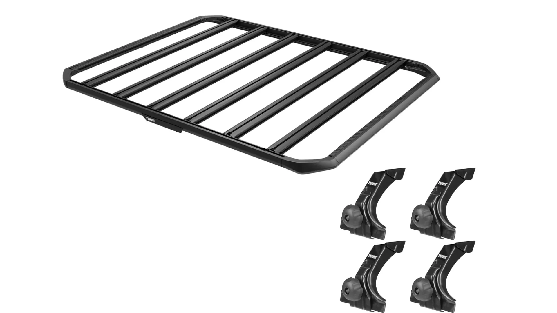 Thule 9512 Caprock M (1500 x 1500mm) Platform for Suzuki Jimny JB74 3dr SUV with Rain Gutter (2019 onwards) - Gutter Mount