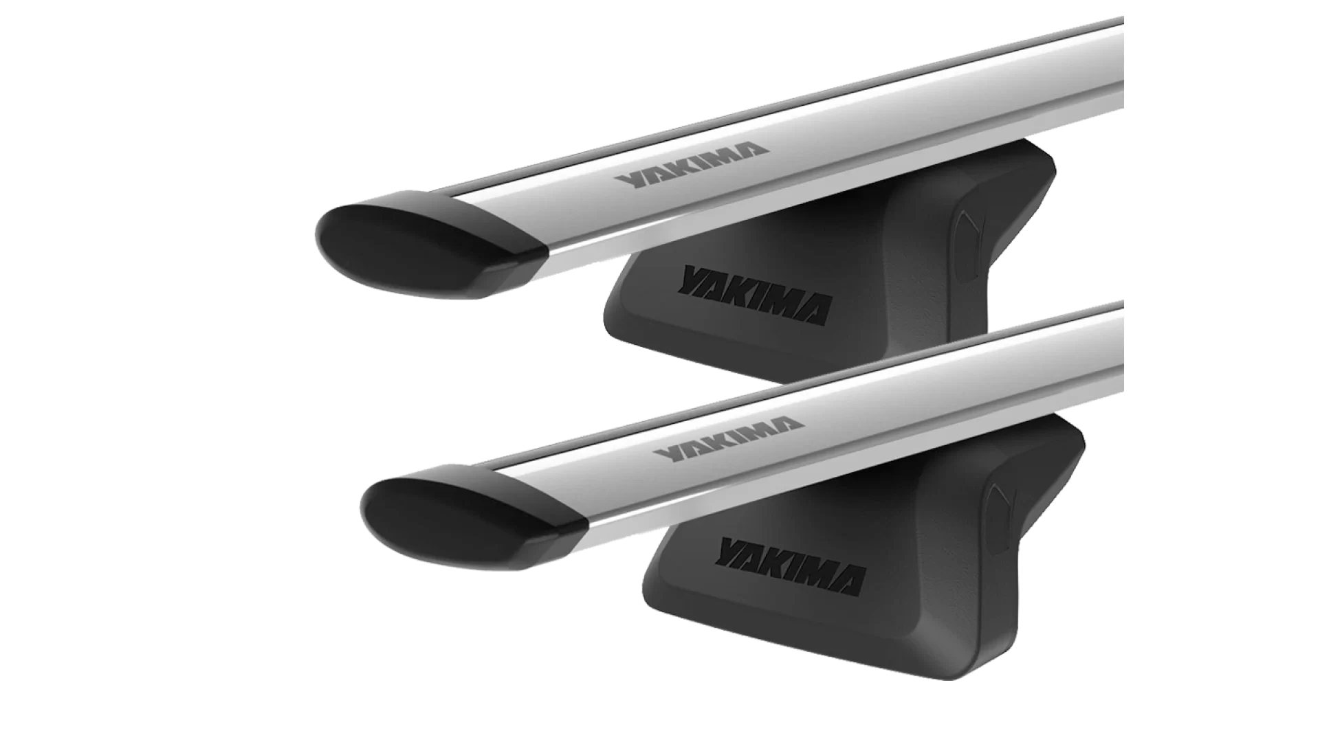 Yakima JetStream Silver 2 Bar Roof Rack for MG HS 5dr SUV with Flush Roof Rail (2018 onwards) - Flush Rail Mount