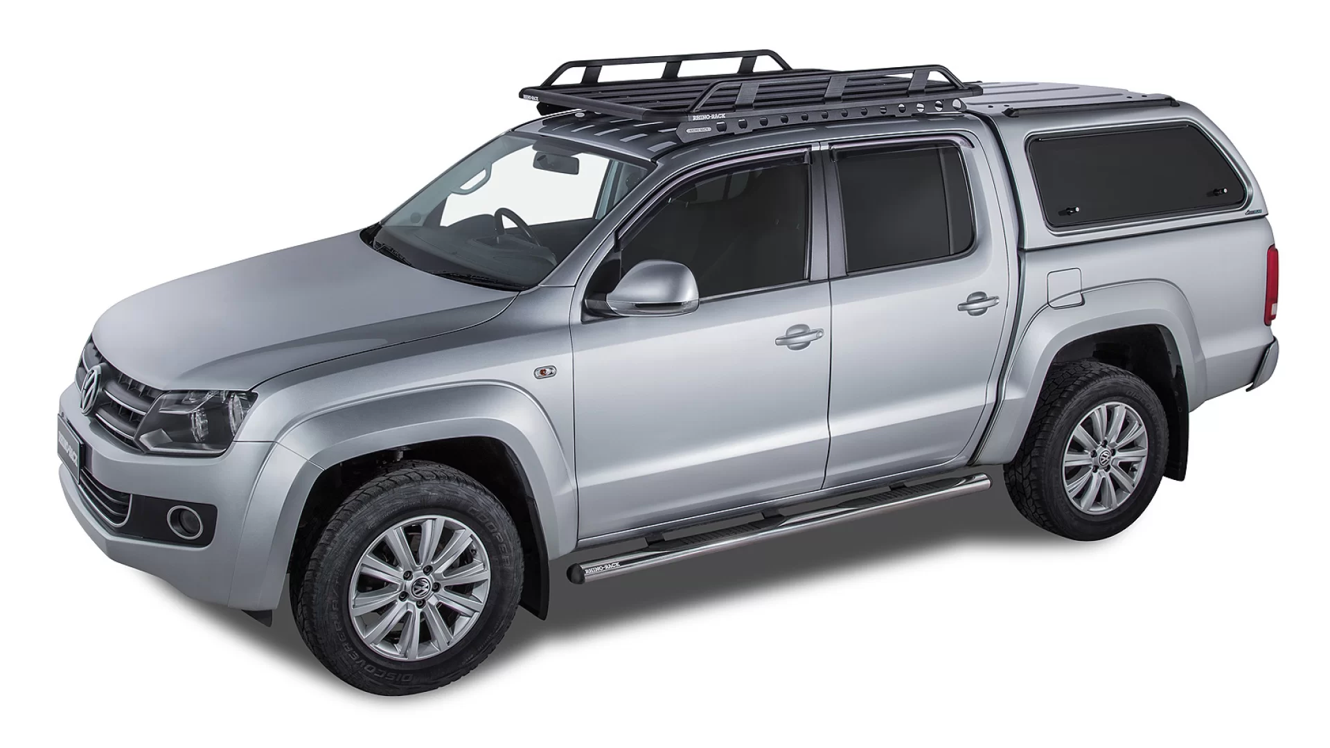 Rhino Rack JA8261 Pioneer Tradie (1528mm x 1236mm) for Volkswagen Amarok 4dr Ute with Bare Roof (2011 to 2023) - Factory Point Mount