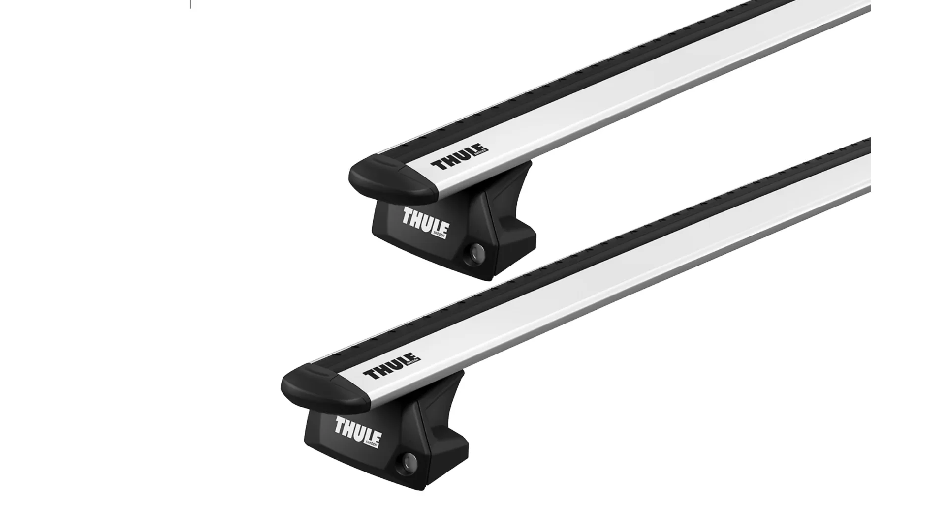 Thule WingBar Evo Black 2 Bar Roof Rack for Isuzu MU-X LS-T Gen2 5dr SUV with Flush Roof Rails (2021 onwards) - Flush Rail Mount