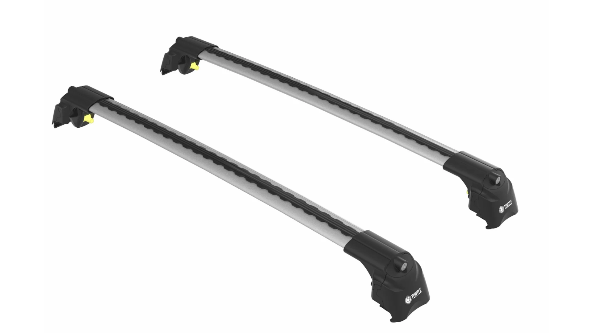 Turtle Air2 Silver 2 Bar for Lexus RX 300-450 5dr SUV with Flush Roof Rail (2016 to 2019)