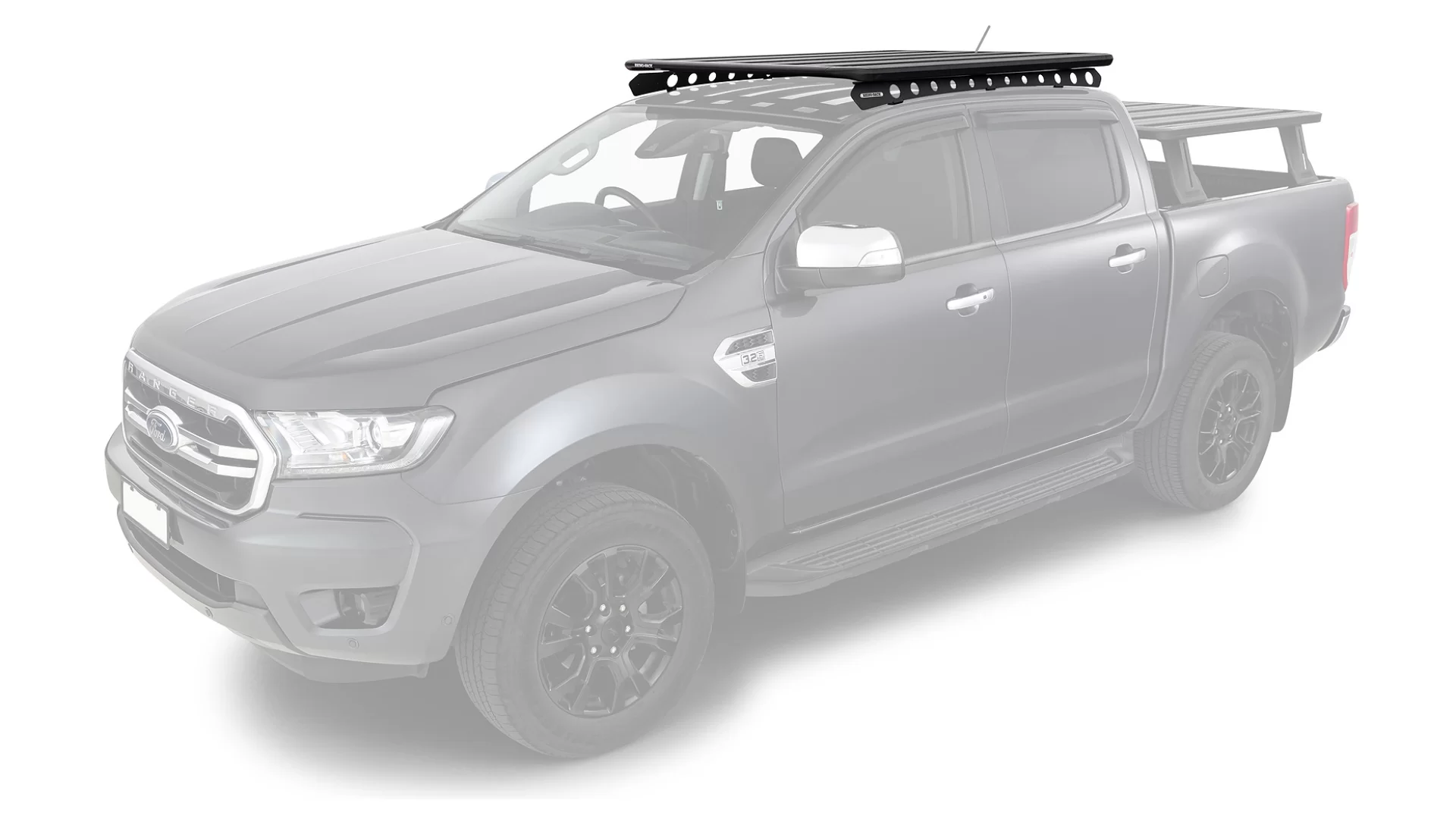 Rhino Rack JC-01863 Pioneer 6 Platform (1500mm x 1240mm) with Backbone for Ford Ranger PX-PX2-PX3 4dr Ute with Bare Roof (2011 to 2022)