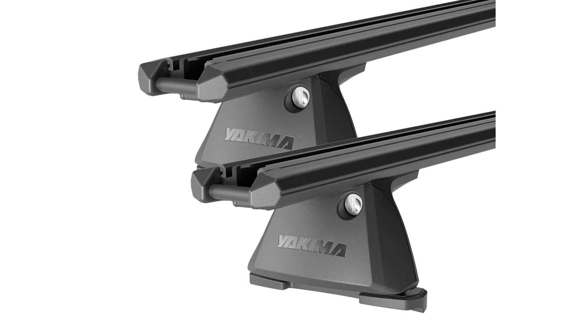 Yakima TrimHD Thru bar Black 2 Bar Roof Rack for RAM 1500 Crew Cab DS/Classic 4dr Ute with Bare Roof (2013 onwards)