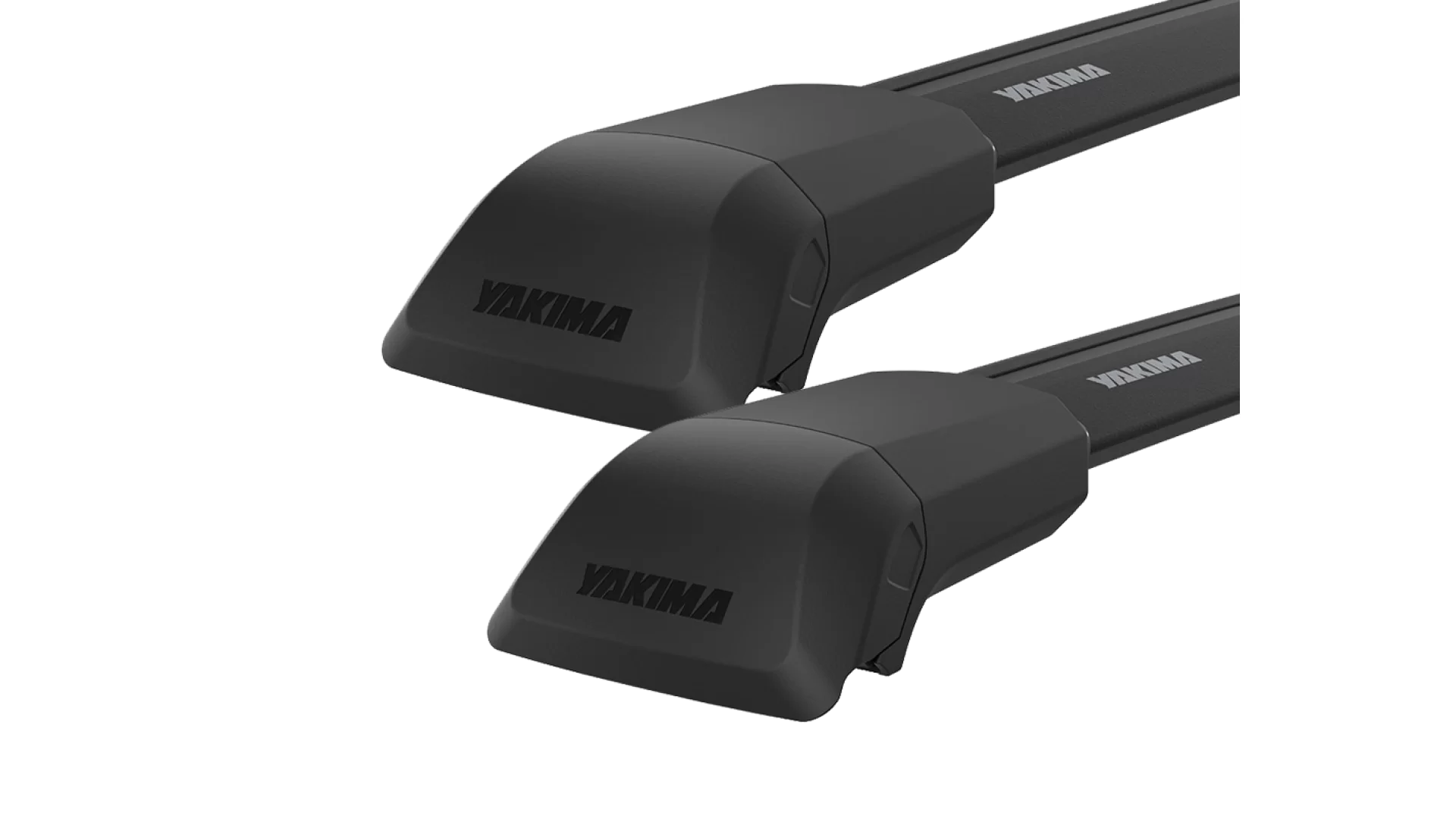 Yakima JetStream FX SkyLine Black 2 Bar Roof Rack for Tesla Model S with glass roof 5dr Hatch with Bare Roof (2013 onwards) - Factory Point Mount