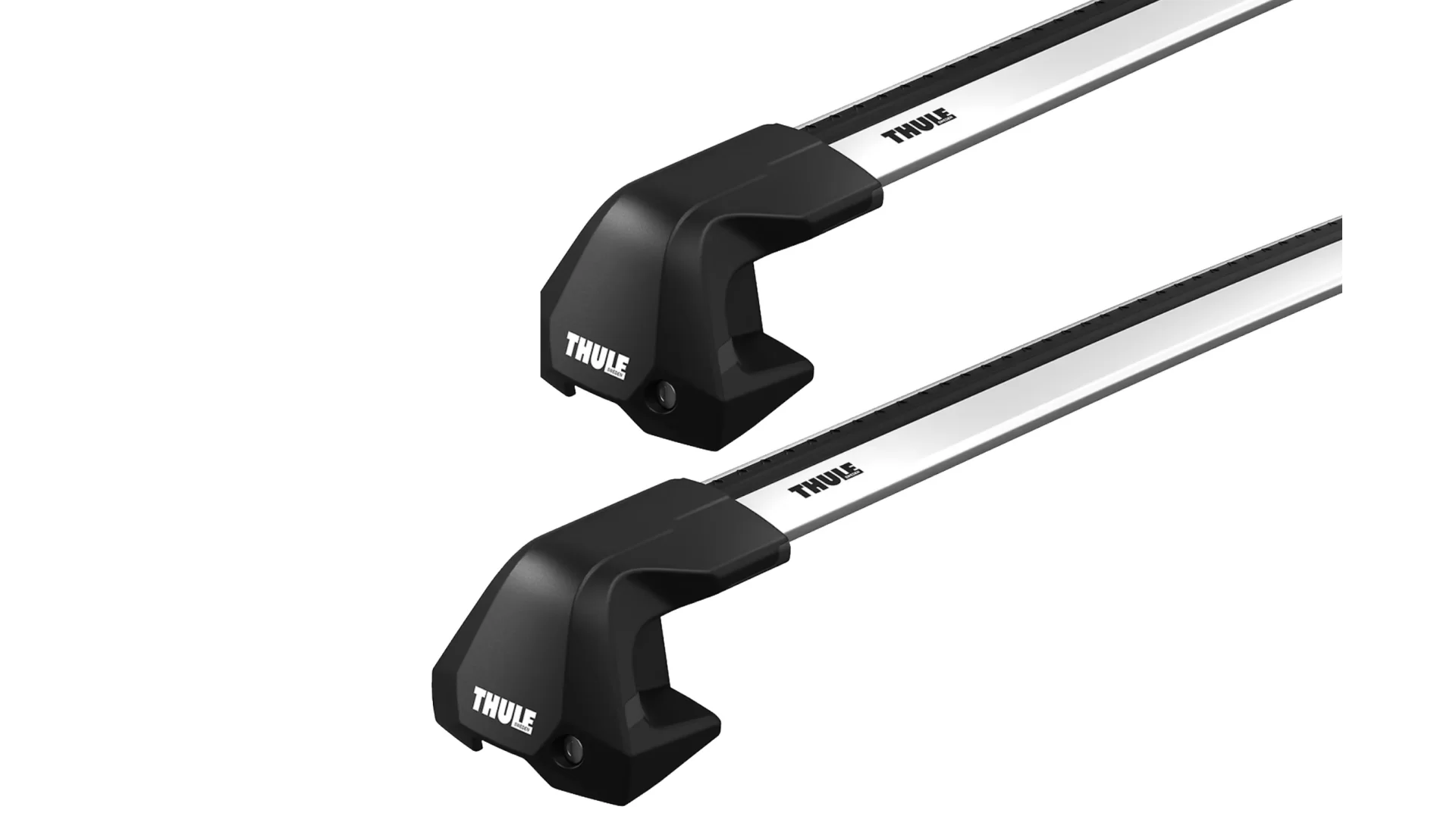 Thule WingBar Edge Silver 2 Bar Roof Rack for JAGUAR I-Pace 5dr SUV with Bare Roof (2018 onwards)