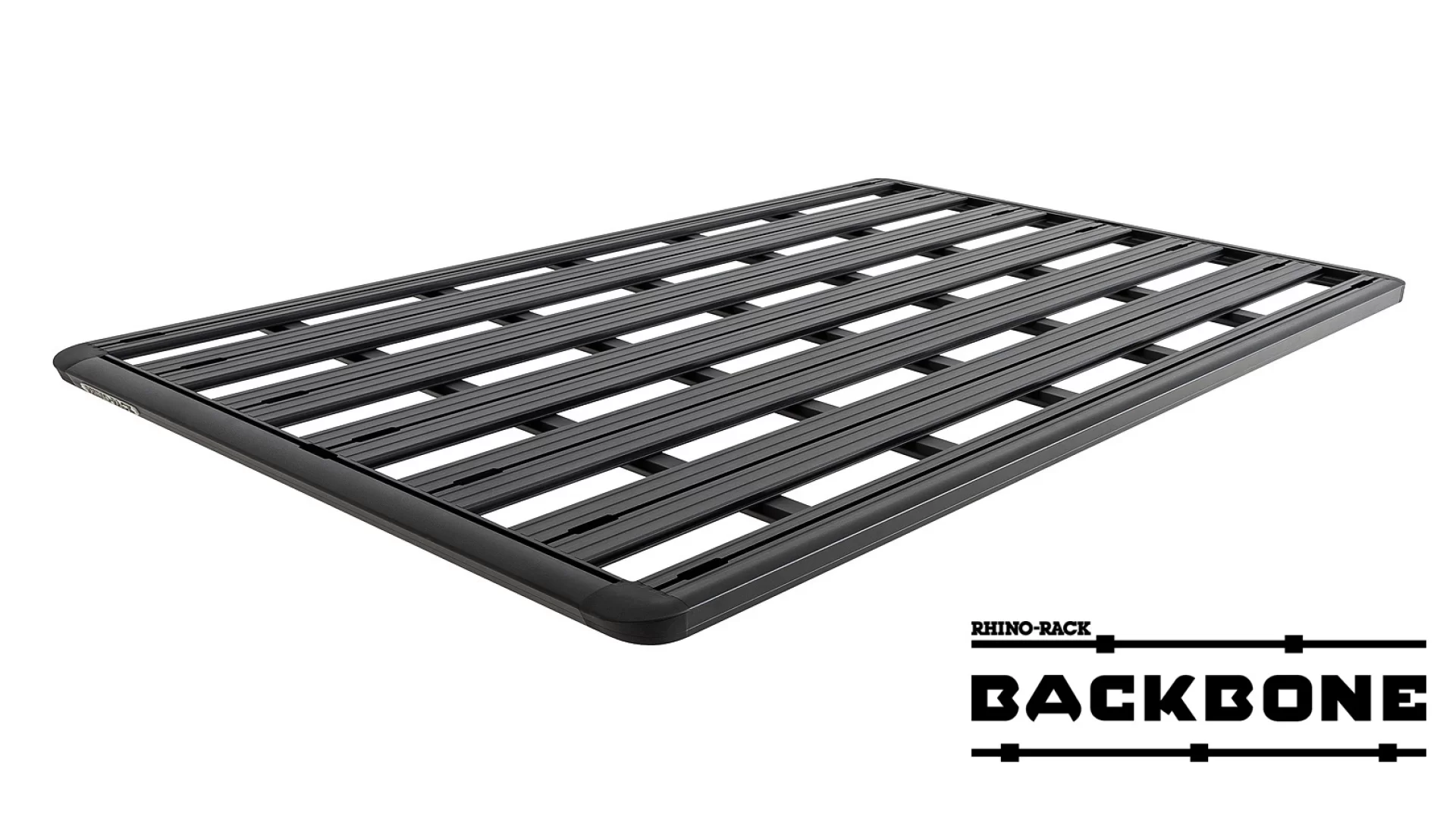 Rhino Rack JB1327 Pioneer Platform (2128mm x 1426mm) with Backbone for Land Rover Discovery 5dr SUV with Rain Gutter (2005 to 2017) - Factory Point Mount