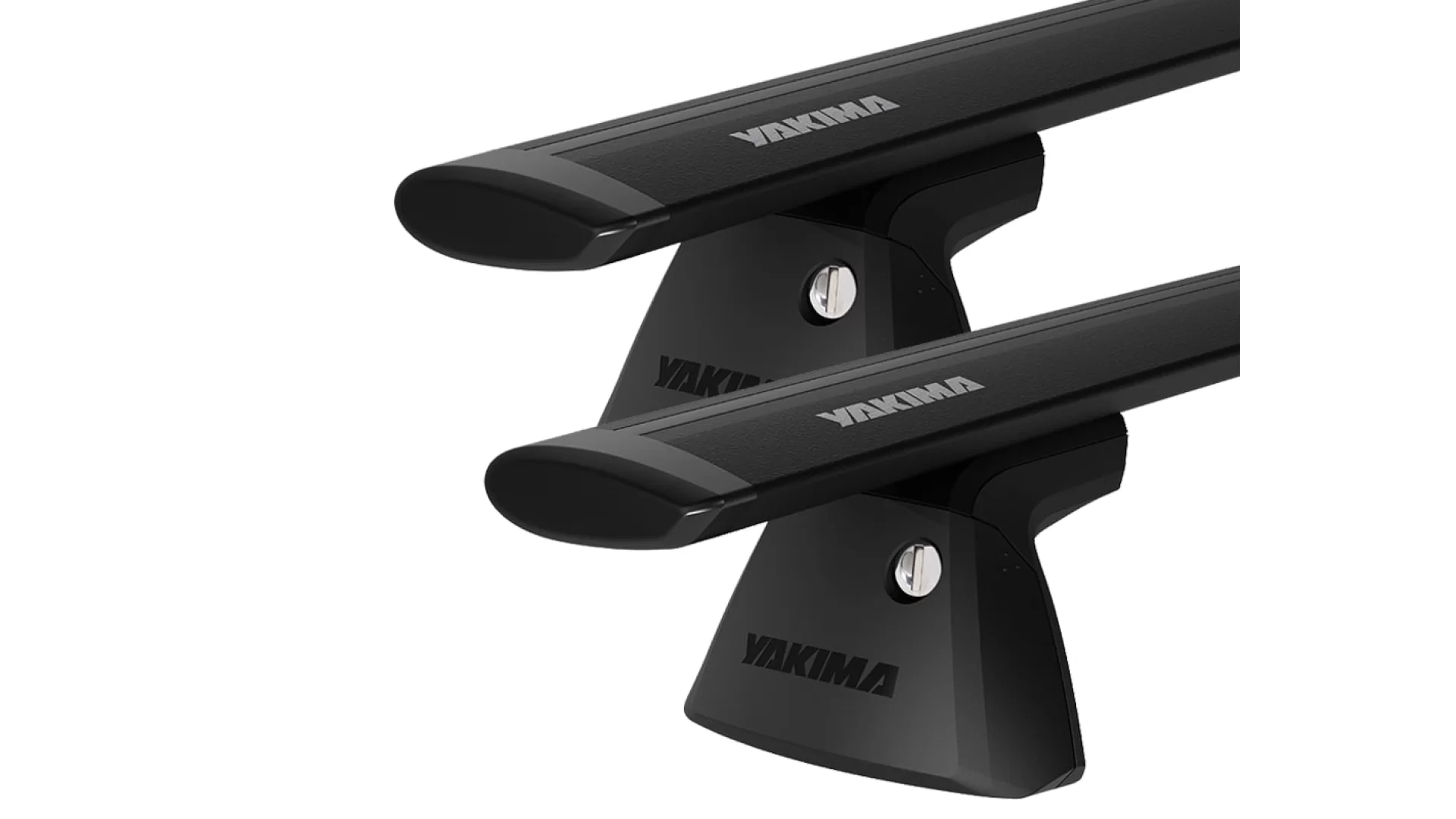 Yakima JetStream Thru bar Black 2 Bar Roof Rack for RAM 1500 Crew Cab DS/Classic 4dr Ute with Bare Roof (2013 onwards)
