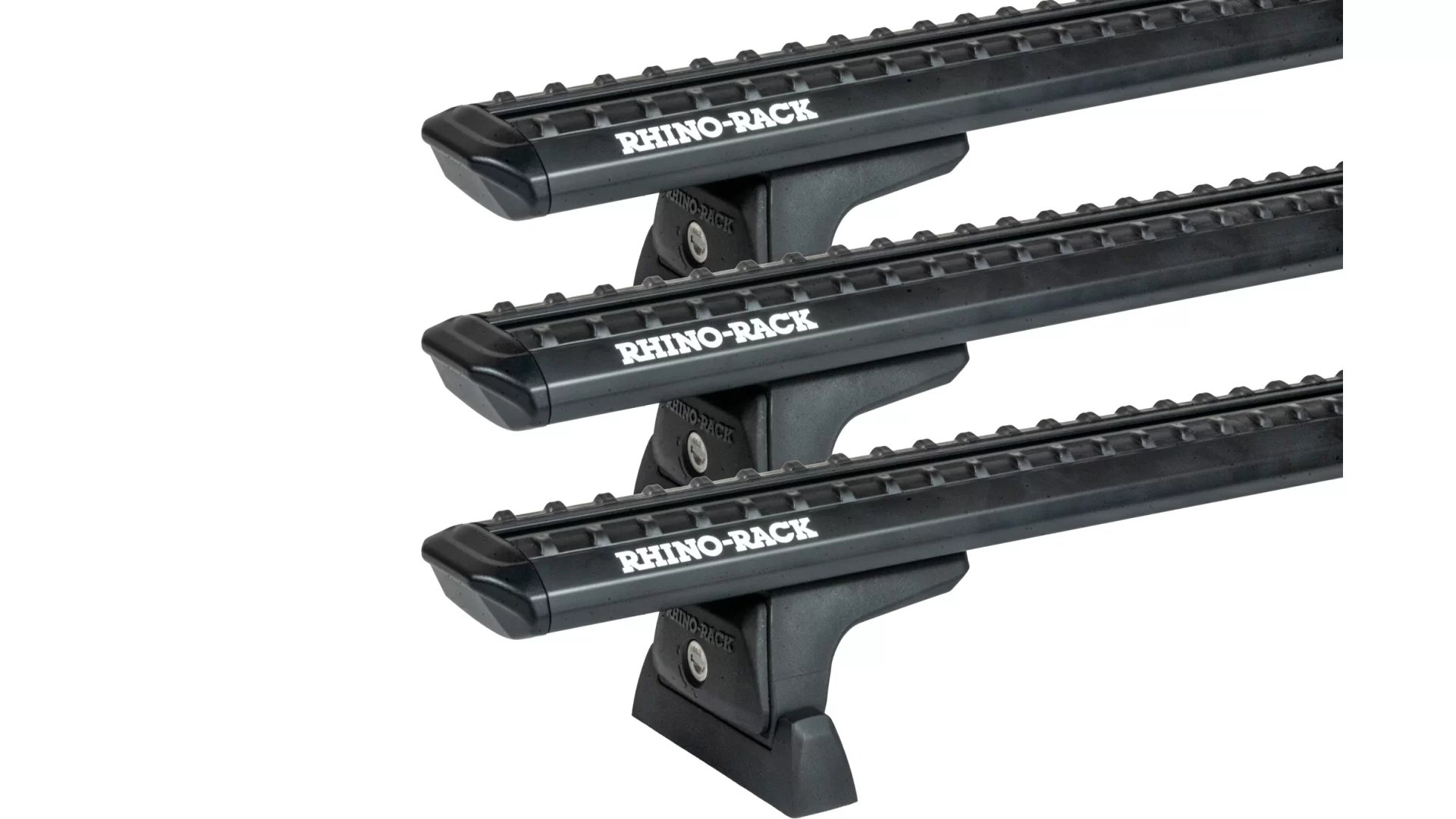 Rhino Rack JC-04865 Sportz RLT600 Ditch Mount Black 3 Bar Roof Rack for LDV G10 Van with Bare Roof (2015 onwards) - Custom Point Mount