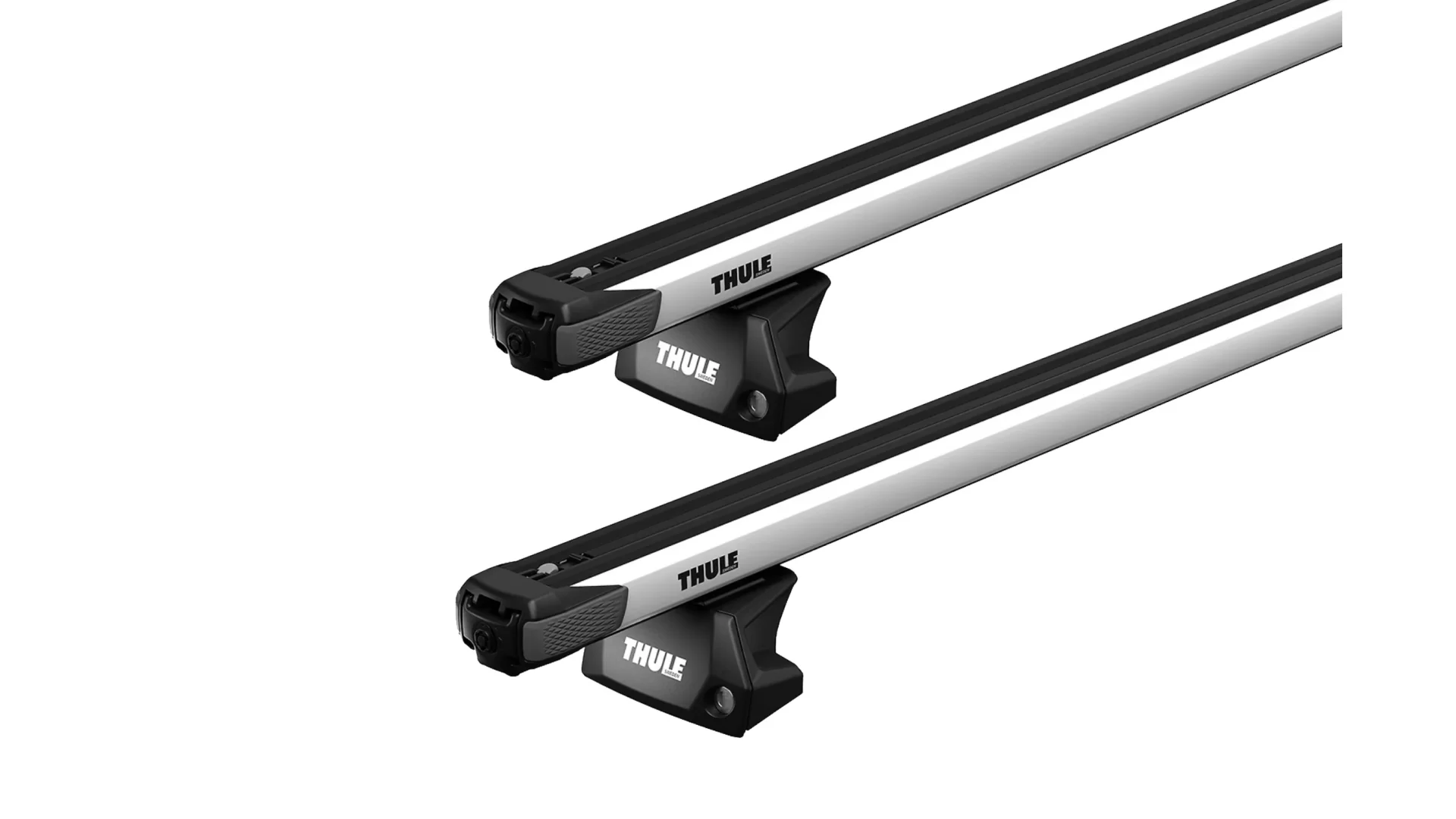Thule 7106 SlideBar Evo Silver 2 Bar Roof Rack for Chery Tiggo 4 5dr SUV with Flush Roof Rail (2023 onwards) - Flush Rail Mount