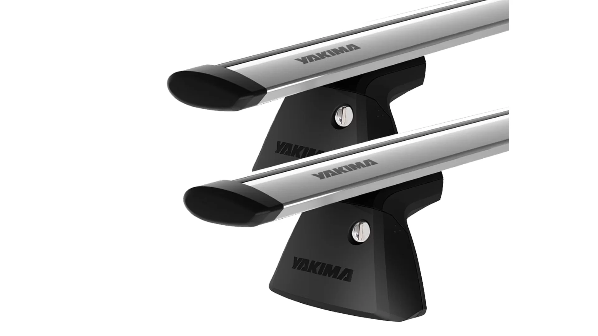 Yakima JetStream Thru bar Silver 2 Bar Roof Rack for RAM 1500 Crew Cab DS/Classic 4dr Ute with Bare Roof (2013 onwards)