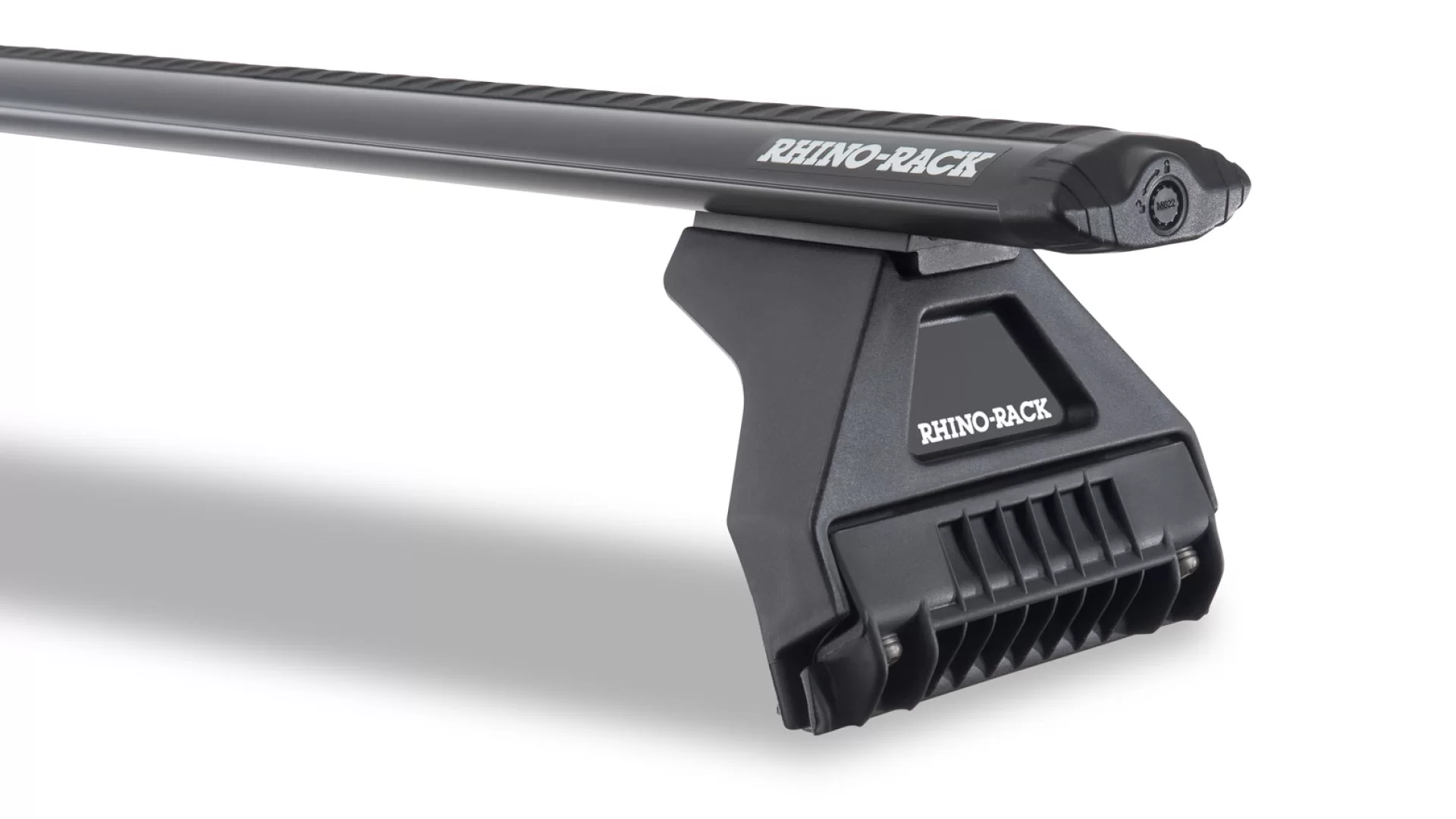 Rhino Rack JA2491 Vortex RL110 Black 2 Bar Roof Rack for Suzuki Jimny XL 5dr SUV with Rain Gutter (2024 onwards) - Gutter Mount