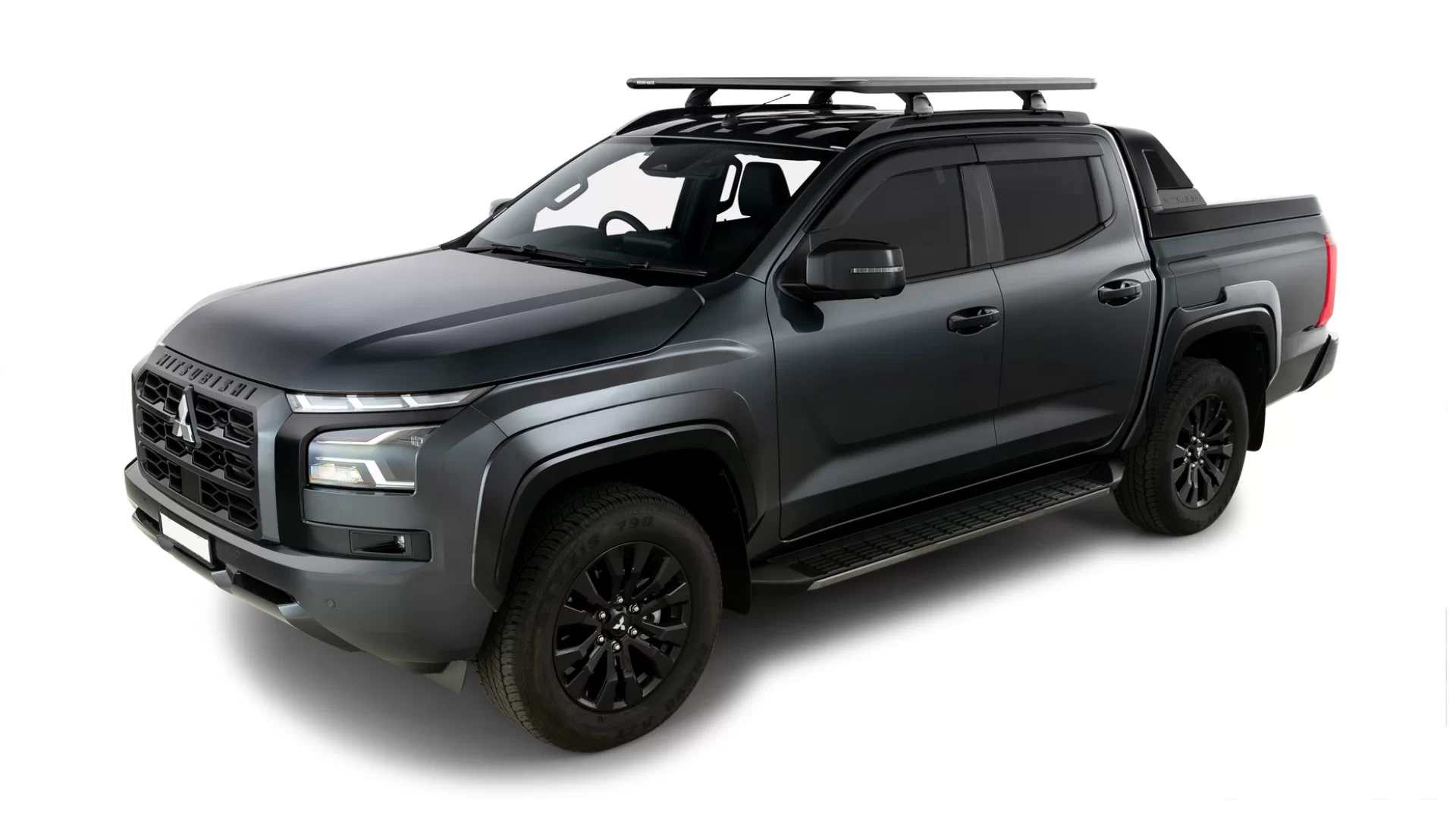 Rhino Rack JC-02143 Pioneer 6 Platform (1500mm x 1240mm) with RX200-4 legs for Mitsubishi Triton MV (GSR) 4dr Ute with Flush Roof Rail (2024 onwards) - Flush Rail Mount