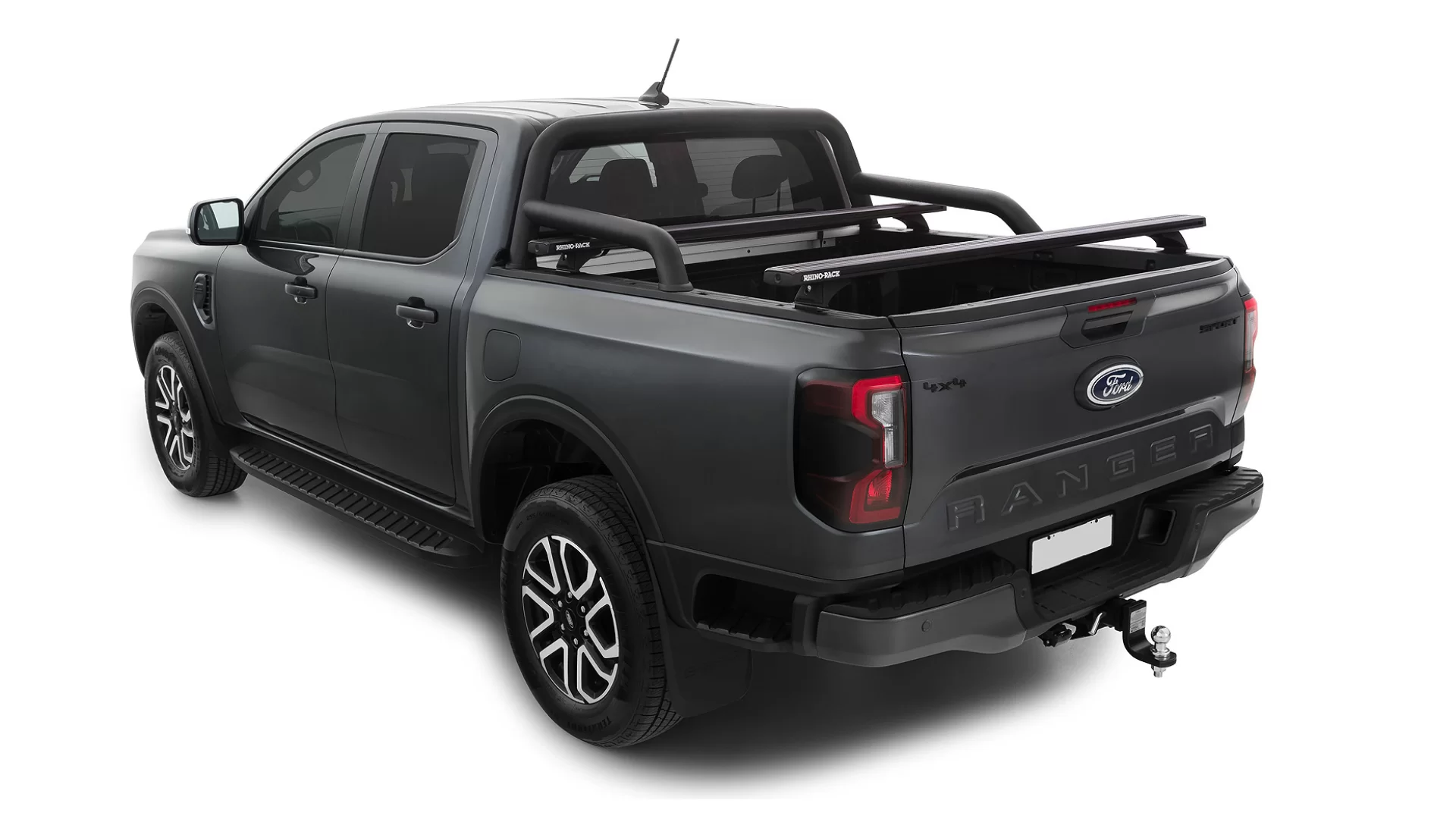 Rhino Rack JC-01572 Reconn-Deck 2 Bar Ute Tub System for Ford Ranger P703 4dr Ute with Bare Roof (2022 onwards) - Custom Point Mount
