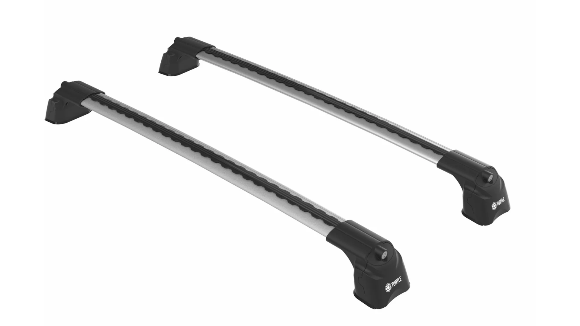 Turtle AIR3 Silver 2 Bar for Mazda CX-5 KE 5dr SUV with Bare Roof (2012 to 2017)