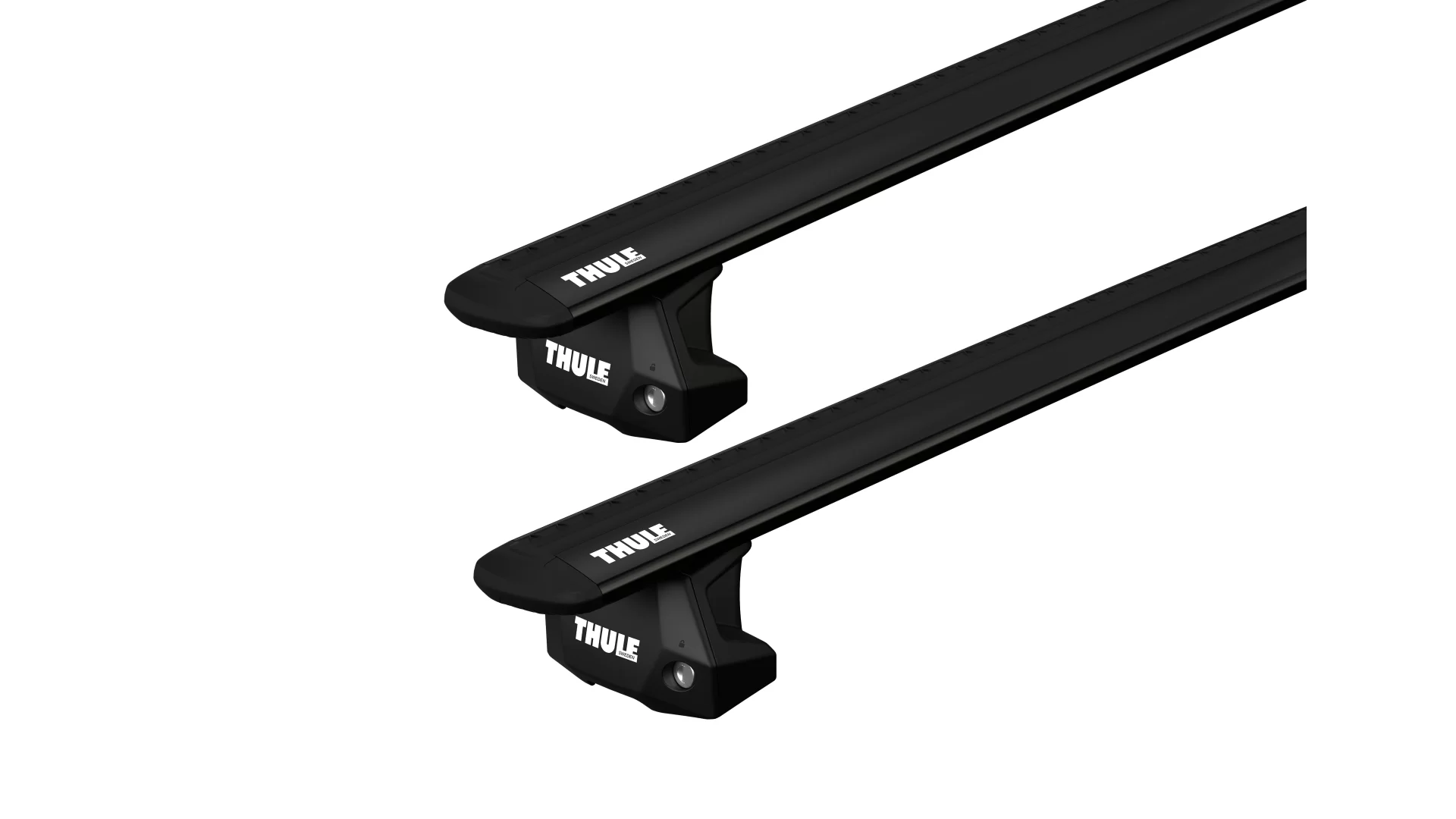 Thule 7107 WingBar Evo Black 2 Bar Roof Rack for GMC Hummer EV 4dr Ute with Factory Mounting Point (2022 onwards) - Factory Point Mount