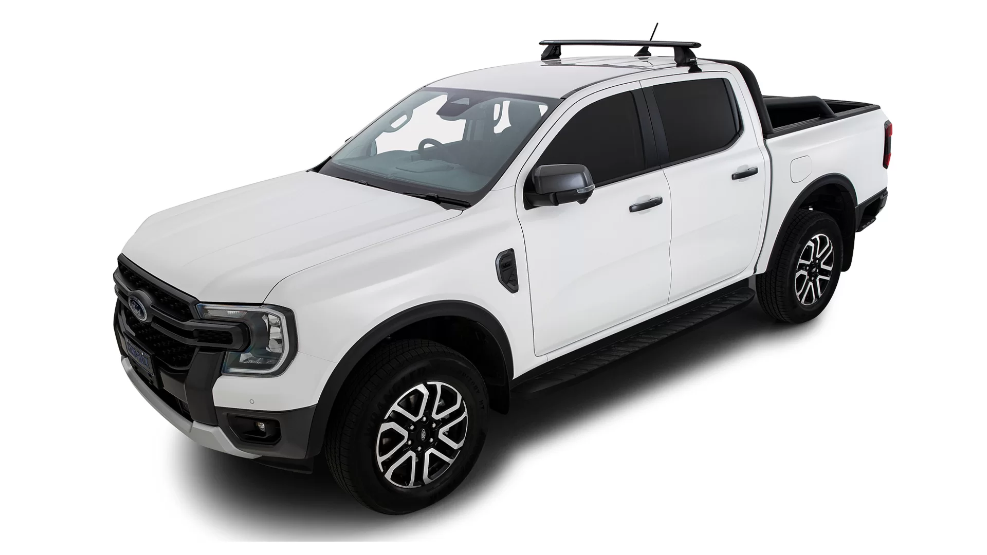 Rhino Rack JC-01535 - Vortex 2500 Black 1 Bar Rear Roof Rack for FORD Ranger 4dr 4dr Ute from 2022