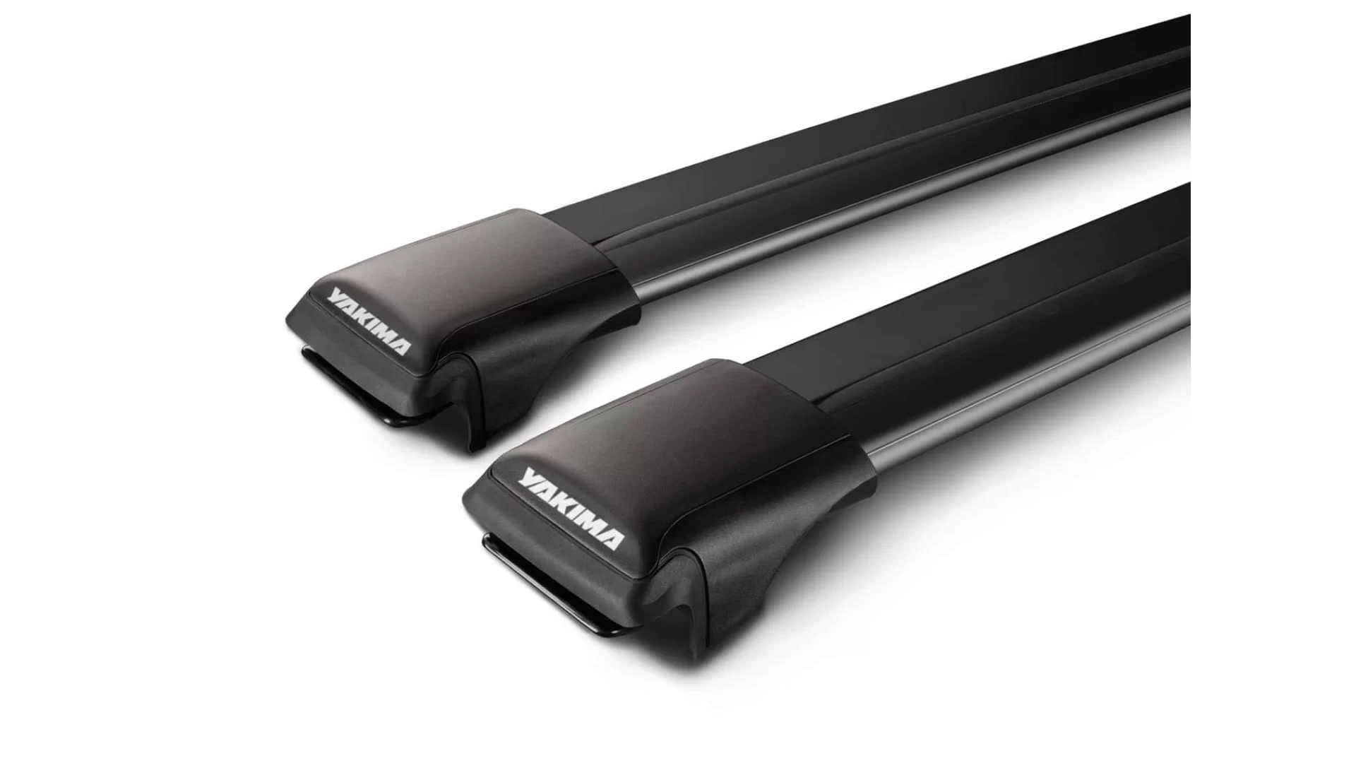 Yakima Aero RailBar Black 2 Bar Roof Rack for Audi A6 Allroad 5dr Wagon with Raised Roof Rail (2018 onwards) - Raised Rail Mount