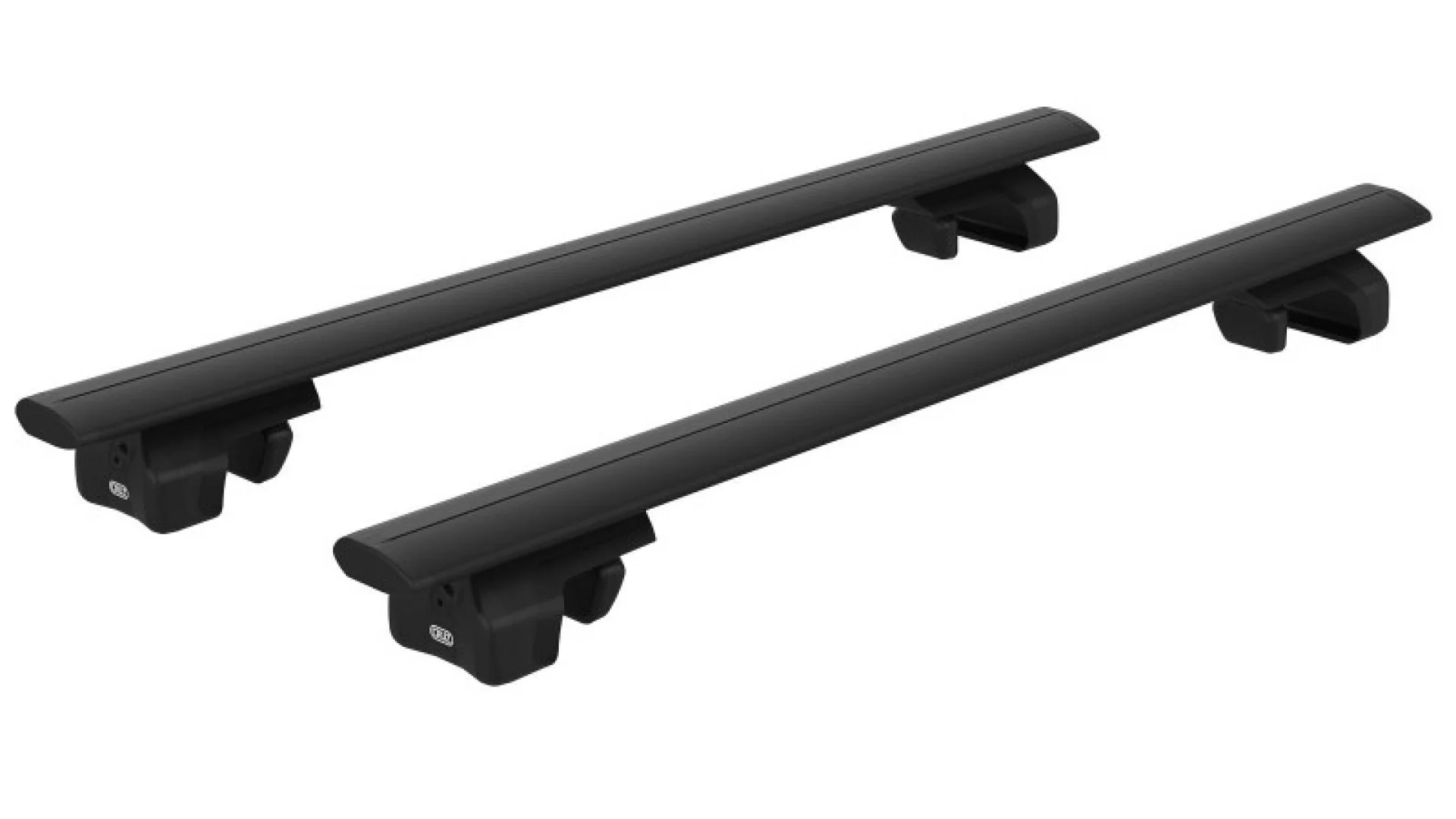 CRUZ Airo Black 2 Bar Roof Rack for Audi A6 Allroad 5dr Wagon with Raised Roof Rail (2018 onwards) - Raised Rail Mount